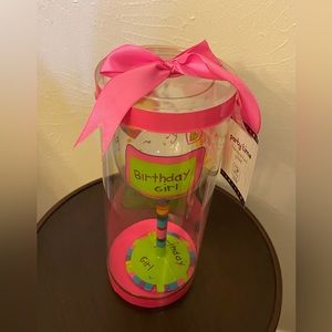 BIRTHDAY GIRL Hand Painted Goblet/Wine Glass